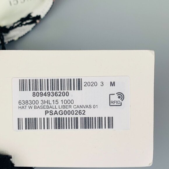 NWT Gucci Liberty Floral Baseball Hat In Black Size M - Picture 9 of 12